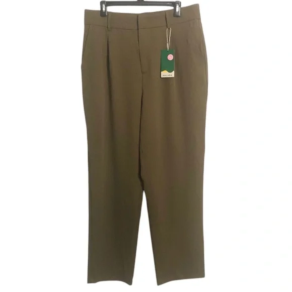 Halara High Waisted Side Pocket Solid Work Tapered Pants Size XL - Picture 2 of 8